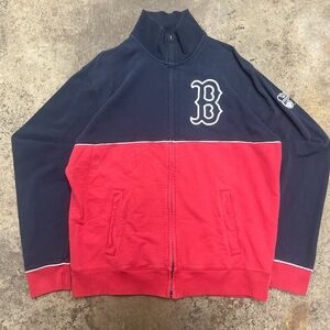 Boston Red Sox 47 Brand Zip Up Jacket Men’s Extra Large Navy Red Streetwear